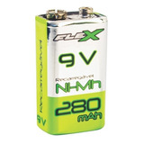 Bateria 9v Rec 280mah 28b1 Blister Unit./ Fx-9v/28b1 X-cell