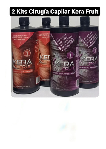 2kit Cirugía Capilar Kera Fruit - mL a $26