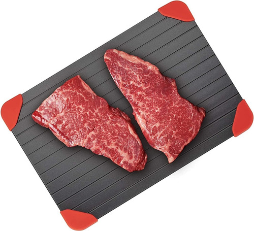 Bandeja Tabla De Aluminio Descongeladora Rápida Para Carne
