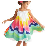 Vestido De Verano Sin Mangas Para Niñas Pequeñas Con Diseño