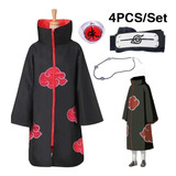 Naruto Capa Akatsuki Cosplay Disfraces Anime Abrigo Manto