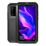 Funda Para Huawei P30 Lite  Aluminio Y Vidrio Gorilla Negro