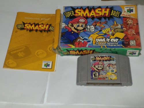 Super Smash Bros N64 (juego, Caja Y Manual) 