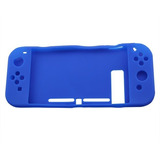 Funda Silicon Compatible Con Nintendo Switch Completa Azul