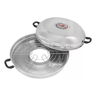 Churrasqueira Boca De Fogão Grill Assador Carnes Legumes Cor Prateado Facility | MercadoLivre