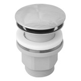 Desagüe Sopapa Lavatorio Bidet Click Cromo Acero Pvc Tapon