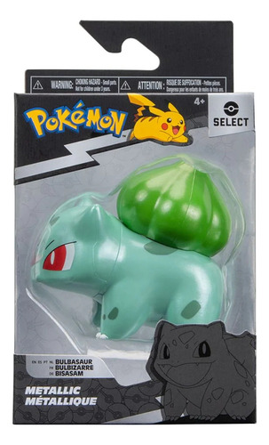 Figura Bulbasaur Pokémon Metallic Select