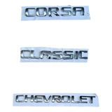 Kit Insignia Emblema Chevrolet Corsa 2 Classic Chico D/09