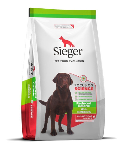 Alimento Sieger Super Premium Light Para Perro Adulto Todos Los Tamaños Sabor Mix En Bolsa De 15 kg