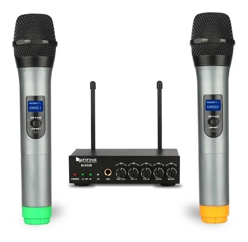 Microfono Inalambrico Doble De Mano Uhf Fifine K036