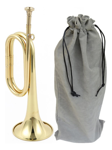 Bb Bugle Yellow Brass Cuerno De Caballería Para Niños