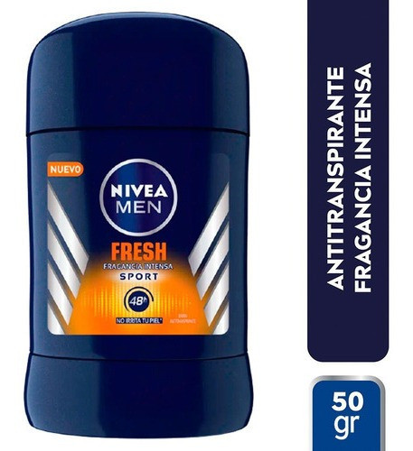  Nivea Men Fresh Sport Desodorante En Barra 50 Gramos