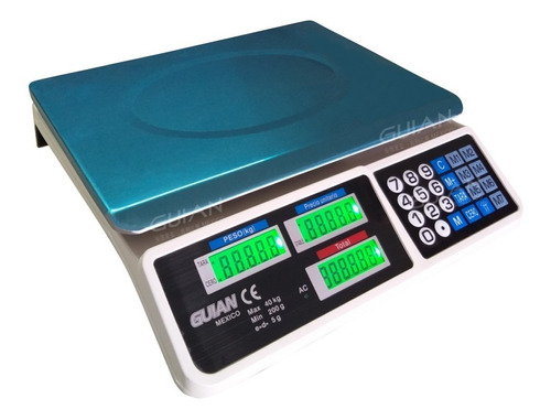 Bascula Digital 40 Kg  Funcion Tara Pantalla Lcd Comercial 