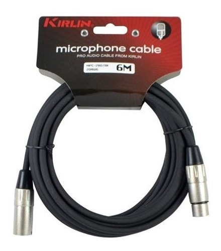 Cable Micrófono Kirlin 6 Mts Xlr-xlr