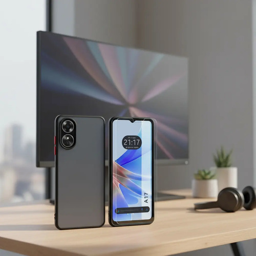 Funda Para Oppo A17 Uso Rudo Anti Golpes Con Mica