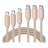 Cable Carga Tipo C Para iPhone 14 13 12, 3pzs 1m 2m 3m
