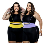 2 Conjuntos Treino Muculaçao Plus Size Corsário Top Suplex