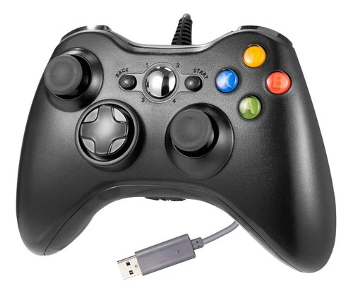 Control Alambrico Compatible Con Pc Y Xbox 360