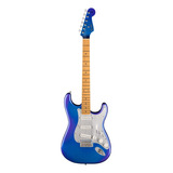 Edição Limitada Fender H.e.r. Stratocaster, Blue Marlin, Material Azul Maple Fingerboard, Orientação À Direita