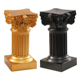2 Estatuas De Columnas Romanas, Soporte Pedestal, D