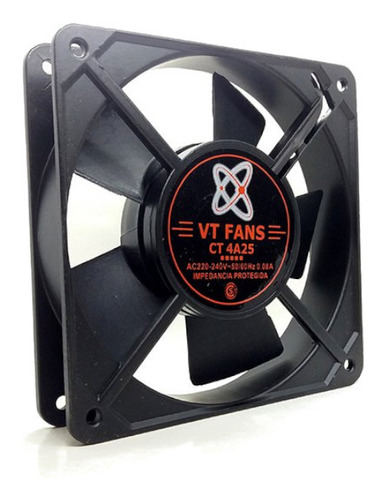 Turbina Fan Cooler 220v 120x120 X25mm Ruleman Vt-fan X40