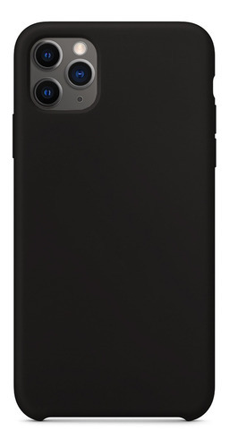 Capa Silicone Com Veludo Compatível Com iPhone 11 Pro Cor Preto