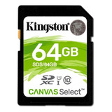 Cartão De Memória Kingston Sds  Canvas Select 64gb