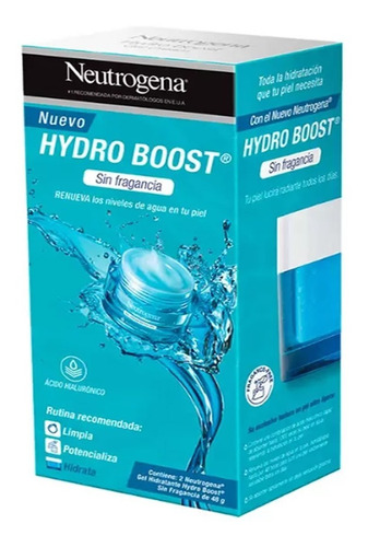  Hydro Boost Crema Hidratante Facial En Gel 2 Pzas De 50 Ml