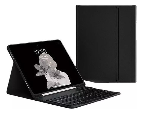 Funda Magnética Negra Para Tableta Con Teclado Para iPad X