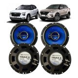 Kit 4 Alto Falante 6''triaxial Hyundai Creta Envio Imediato 