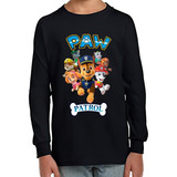 Polera Manga Larga Niño Paw Patrol Personajes 058 Algodón