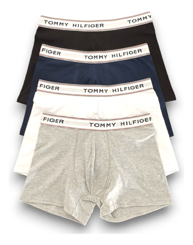 Pack X 6 Boxer Tommy Hilfiger Clásico Liso Algodón Hombre 