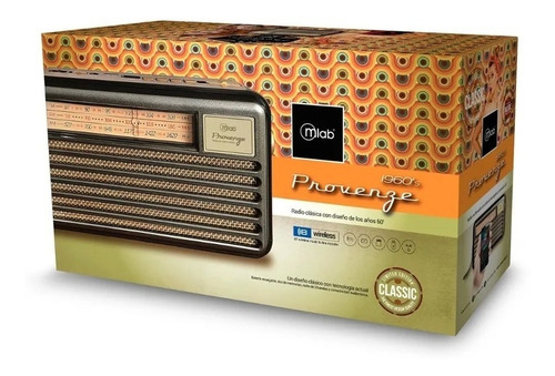 Radio Retro Am Fm Vintage Bt / Usb / Solar / Provenze Mlab