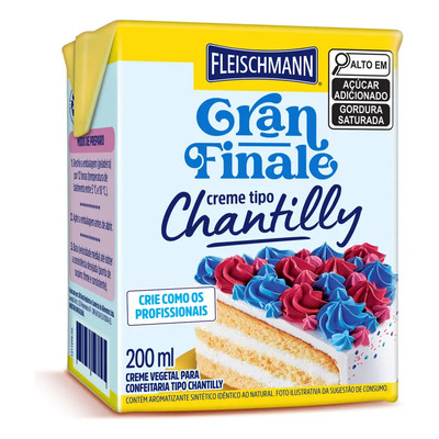Chantilly Gran Finale 200ml Fleischmann | MercadoLivre