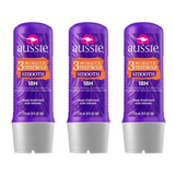 Máscara Hidratação Aussie Miracle Smooth 236ml Kit C/ 3