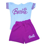 Conjunto Infantil Luxo Roupa Short Ou Calça Menina 