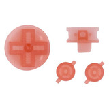 Set Botones Color Rosa Transparente Para Game Boy (dmg)