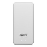 Adata T10000, Cargador Power Bank 10000mah Ultra Slim, Blanc