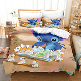 Juego De Ropa De Cama Stitch, Double Size, Edredon Fouse