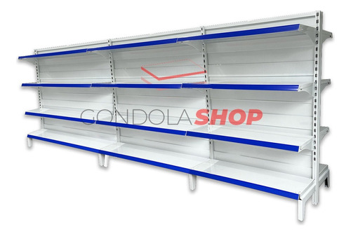 Gondola Central 1,75mts Alto Supermercado Minimarket 3,60mts