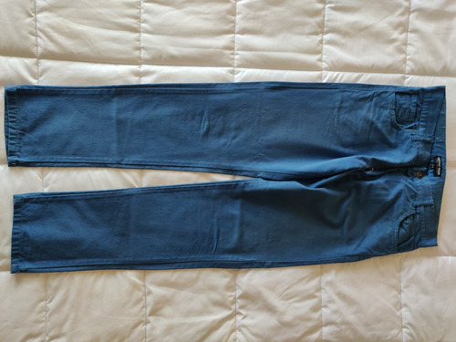 Pantalon De Gabardina Second Image Talle 34 Azul Claro