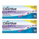 Teste De Ovulação Digital Clearblue C/ 10 Testes (kit 2 Uni)