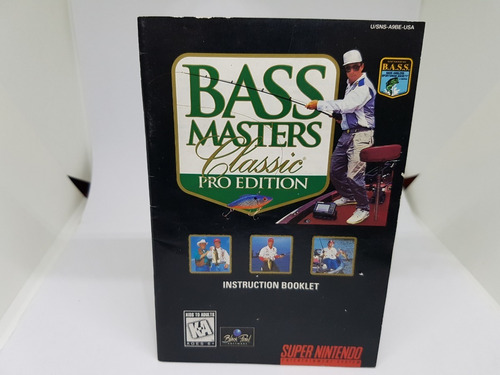 Apenas O Manual - Bass Masters Classic Pro - Super Nintendo