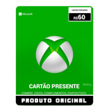 Microsoft Gift Card Points Cartão Xbox R$60 (r$30+30) Reais