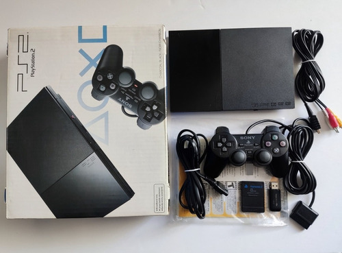 Sony Playstation 2 Slim Ps2 + 1control + Caja+ Memory+ 128gb