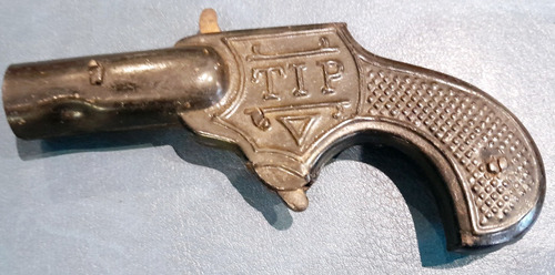 Antiguo Juguete Lata Pistola Cebita Tip Drgm Germany