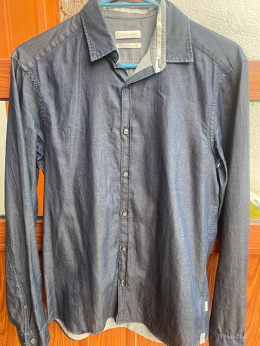 Camisa Manga Larga Calvin Klein Original Caballero Talla Ch