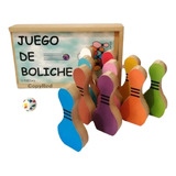 Juego De Boliche 11pz Madera Didáctico Infantil Envio Full