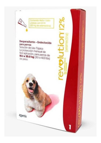 Revolution® 12% Pipeta Para Perros De 10.1 A 20.0 Kg