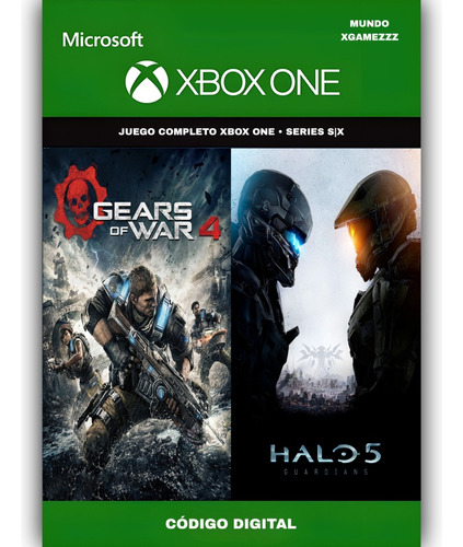 Gears 4 Y Halo 5 Paquete Xbox One - Series S|x